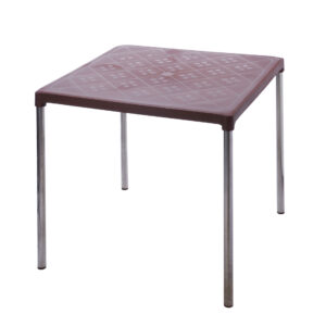 Bàn vuông chân inox