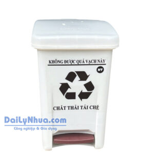 Thùng Rác Y Tế Lớn 20 Lít – MGB, Trắng