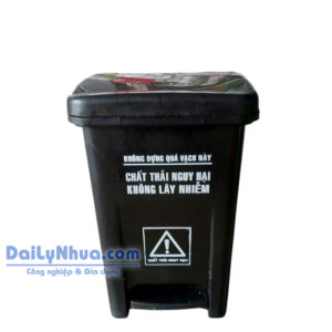 Thùng Rác Y Tế Lớn 20 Lít – MGB, Đen
